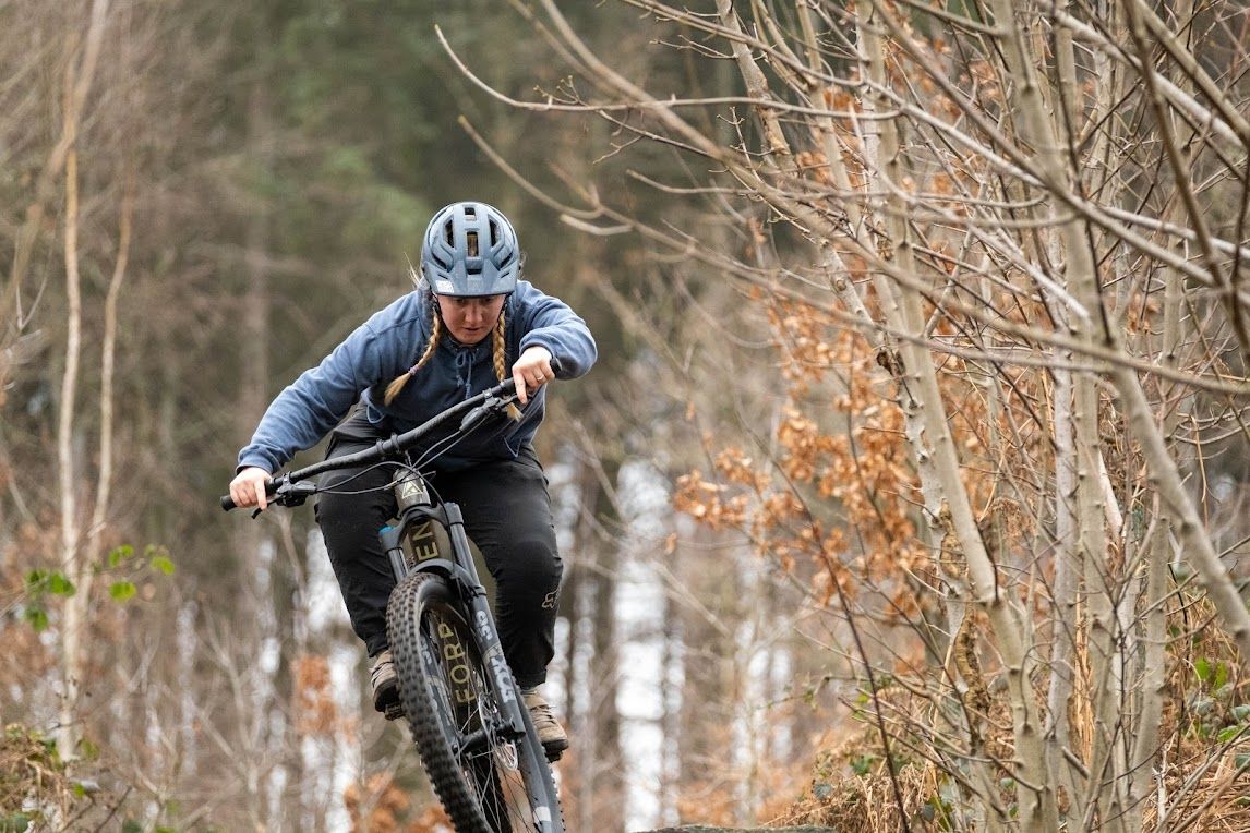 A quality helmet and kneepads are essential when it comes to hitting the trails